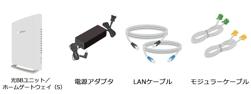 SoftBank 光の返却物