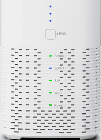 5つのランプが、すべて点灯すれば正常に配線完了（Airターミナル6）