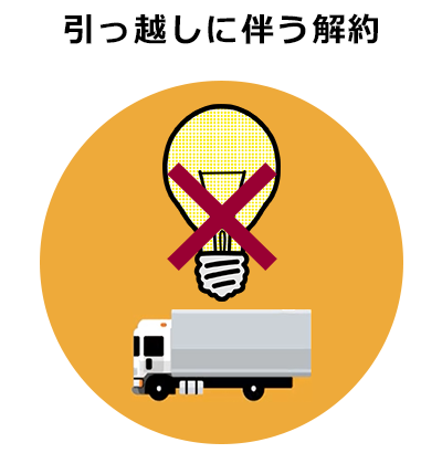 引っ越しに伴う解約