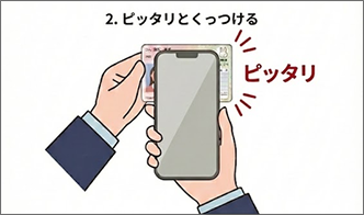 ピッタリとくっつける